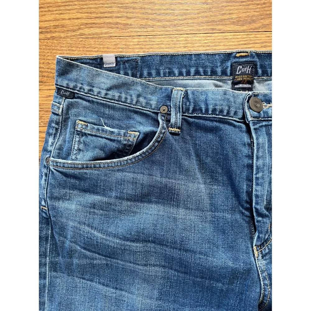 Citizens of Humanity Perfect Straight Leg Blue Jeans Mens 38 Classic Wash Denim